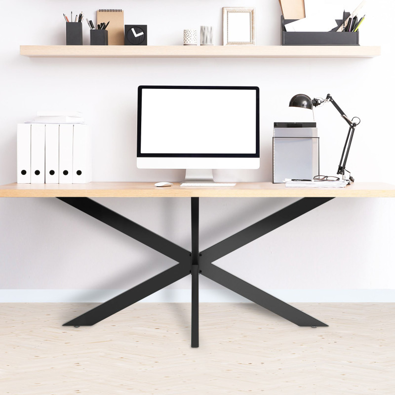 Pieds de table noirs Biloxi L