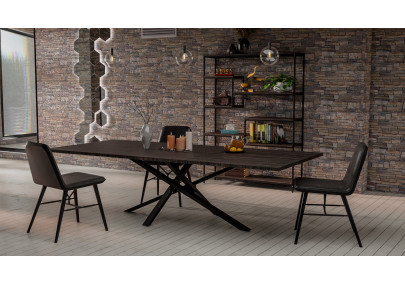 Pés de mesa Jimmy 120x70x72 pretos