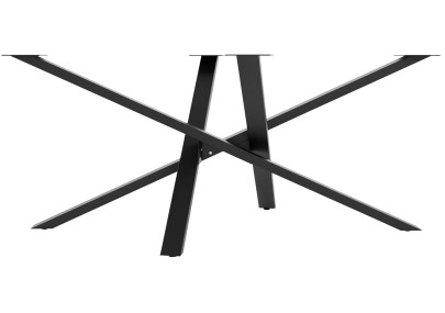 Pieds de table Jimmy 120x60x72 noirs