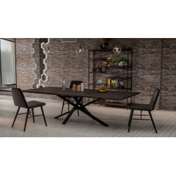 Pieds de table Jimmy 140x70x72 noirs