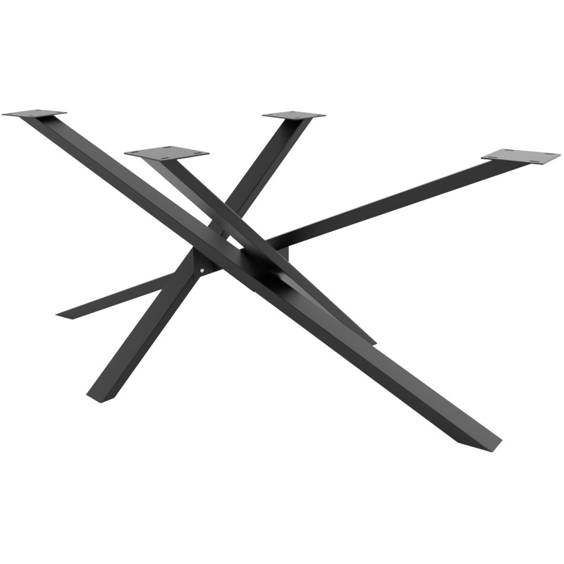 Pies de mesa Jimmy 160x80x72 negros