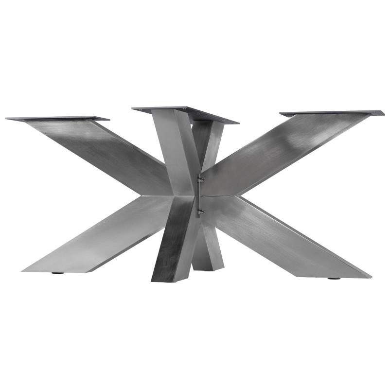 Pieds de table Duncan L98xl58xH43 cm en acier inoxydable