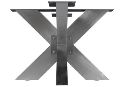 Pieds de table Duncan L98xl58xH43 cm en acier inoxydable