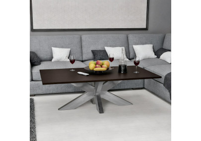 Pieds de table Duncan L98xl58xH43 cm en acier inoxydable