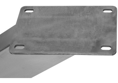 Pieds de table Duncan L85xl85xH71 cm en acier inoxydable