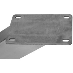 Pés de mesa Duncan L85xl85xA71 cm em aço inoxidável