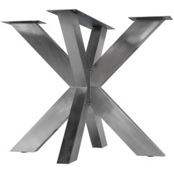 Pés de mesa Duncan L85xl85xA71 cm em aço inoxidável