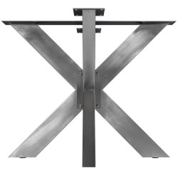 Pés de mesa Duncan L85xl85xA71 cm em aço inoxidável