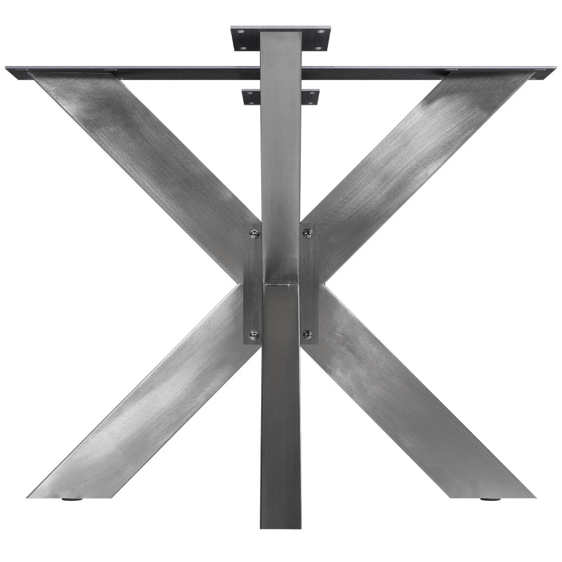 Pés de mesa Duncan L85xl85xA71 cm em aço inoxidável