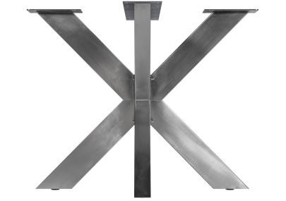 Pieds de table Duncan L85xl85xH71 cm en acier inoxydable