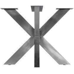 Pés de mesa Duncan L85xl85xA71 cm em aço inoxidável