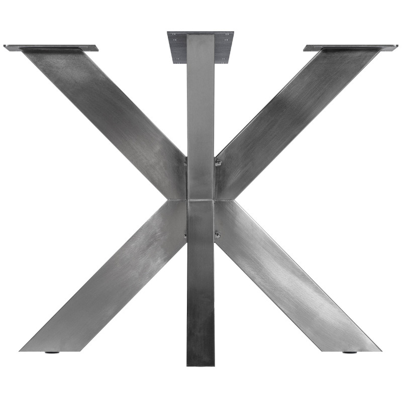 Pés de mesa Duncan L85xl85xA71 cm em aço inoxidável