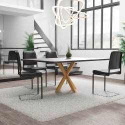 Pieds de table Biloxi S dorés