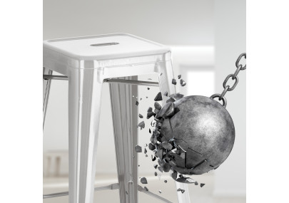 Tabouret de bar Joshua argent