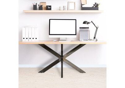 Pieds de table industriels noirs Biloxi M