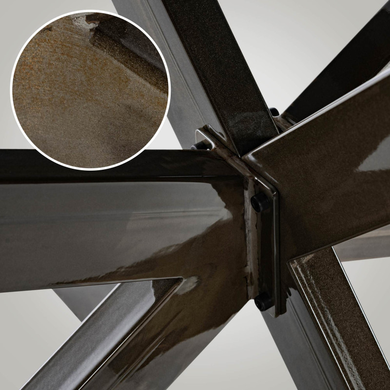 Pieds de table industriels noirs Biloxi M