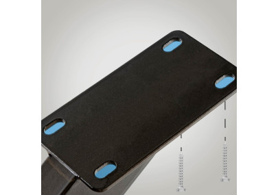 Pieds de table industriels noirs Biloxi M