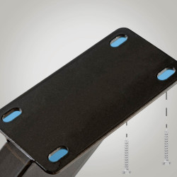 Piedi da tavolo industriali neri Biloxi M