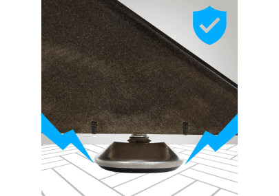 Pies de mesa industriales negros Biloxi M