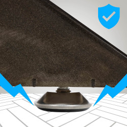 Piedi da tavolo industriali neri Biloxi M