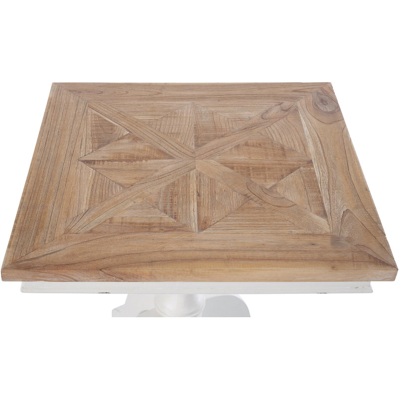 Table bistro Grasby naturel/blanc