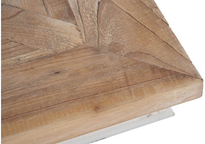 Table de bistro Grasby naturel/blanc