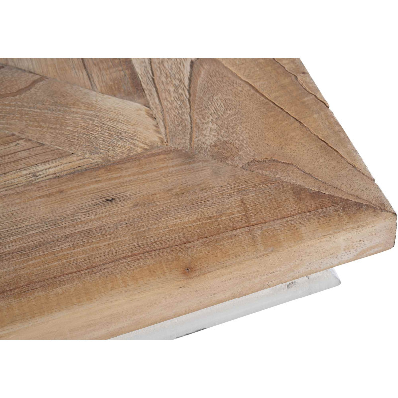 Table de bistro Grasby naturel/blanc