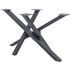 Pés de mesa Jimmy 120x60x72 cinza