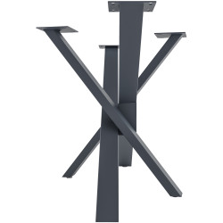 Pieds de table Jimmy 120x60x72 gris