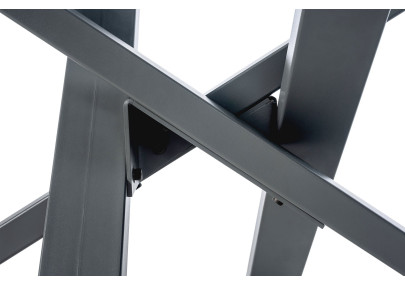 Pieds de table Jimmy 120x60x72 gris