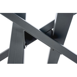 Pieds de table Jimmy 120x60x72 gris