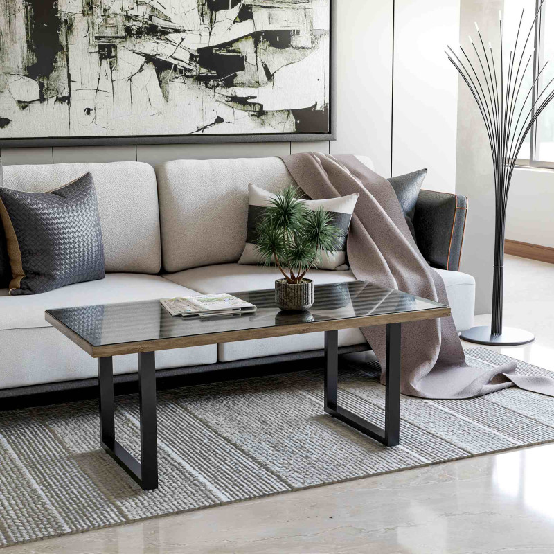 2 patas de mesa Velden, 30 cm, negras