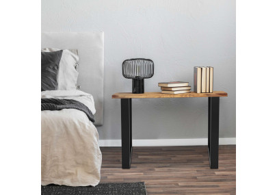 2 pieds de table Velden, 30 cm, noirs