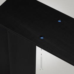 2 patas de mesa Velden, 30 cm, negras