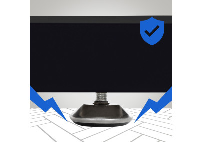 2 pieds de table Velden, 30 cm, noirs