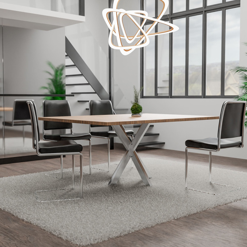 Pieds de table en acier inoxydable Biloxi S