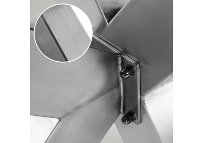 Pieds de table en acier inoxydable Biloxi S