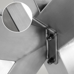 Pieds de table en acier inoxydable Biloxi S