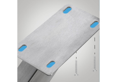 Pieds de table en acier inoxydable Biloxi S