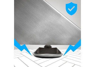 Pieds de table en acier inoxydable Biloxi S