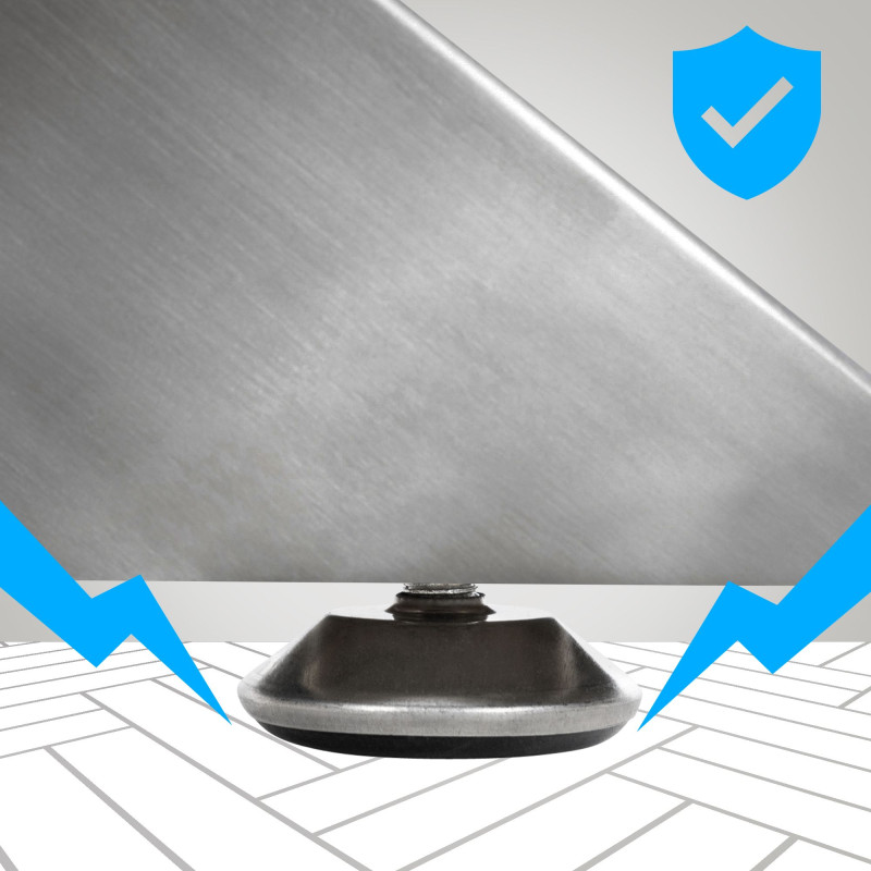 Piedi da tavolo in acciaio inossidabile Biloxi S