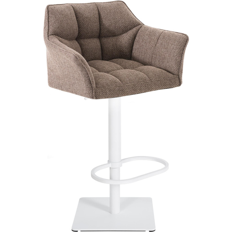 Tabouret de bar en tissu Damaso W Terrabraun