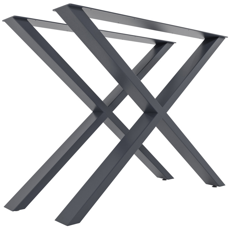 2 pieds de table Swift L gris