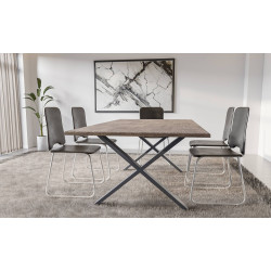 2 pieds de table Swift L gris