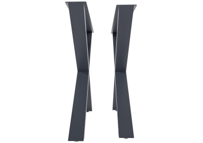 2 pieds de table Swift L gris