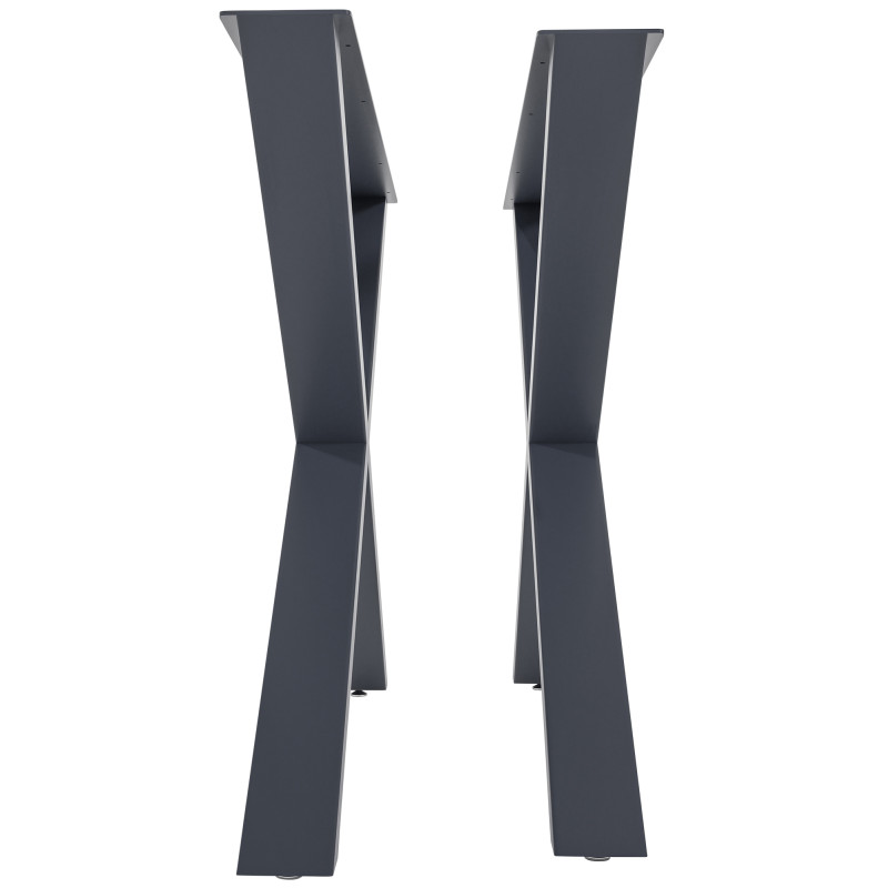 2 piedini da tavolo Swift L grigi