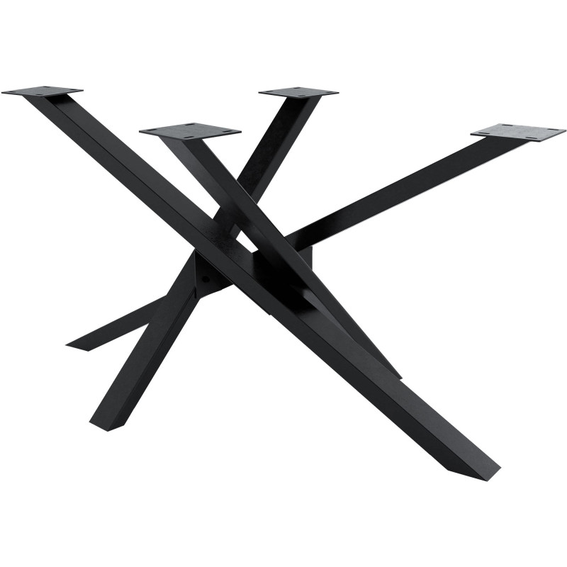 Pés de mesa Jimmy 140x70x72 preto industrial