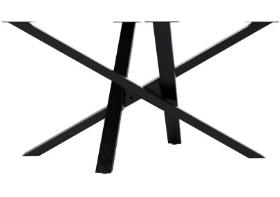 Pieds de table Jimmy 140x70x72 noir industriel