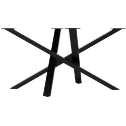 Pieds de table Jimmy 140x70x72 noir industriel