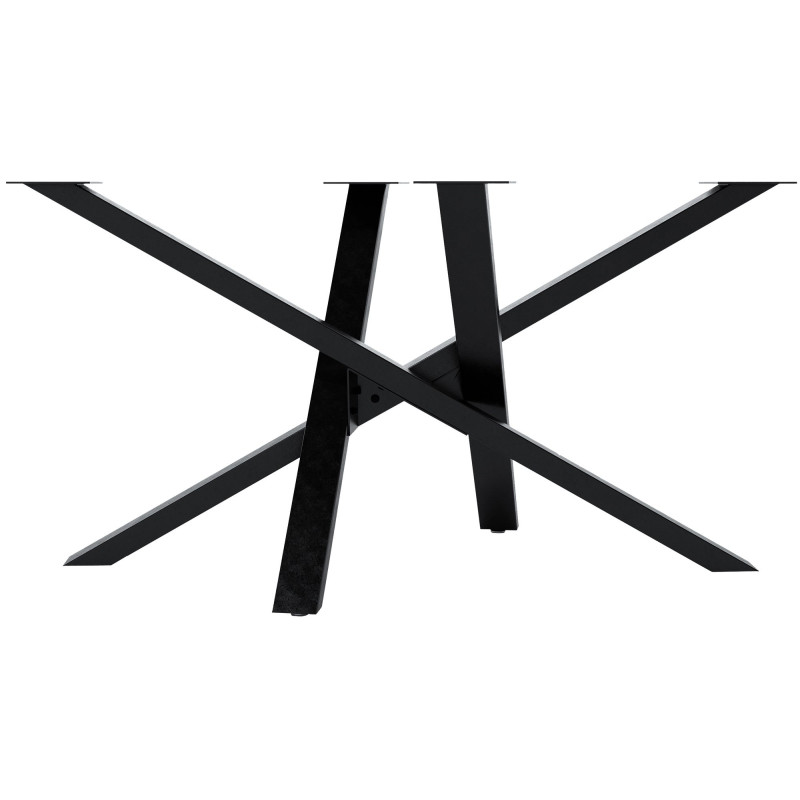 Pés de mesa Jimmy 140x70x72 preto industrial